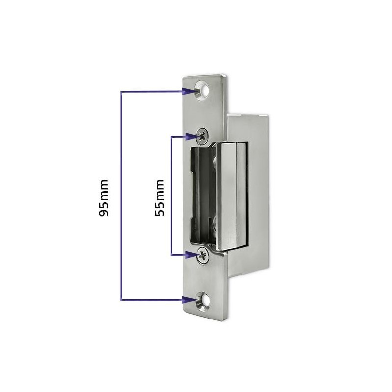 Elektrozaczep Qoltec symetryczny rewersyjny | 300mA | 12V | PartsPC.pl