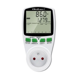 Watomierz Qoltec Licznik zużycia energii PM0627 z... | PartsPC.pl