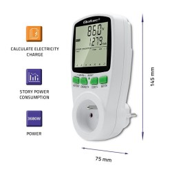 Watomierz Qoltec Licznik zużycia energii PM0627 z... | PartsPC.pl