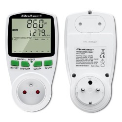 Watomierz Qoltec Licznik zużycia energii PM0627 z... | PartsPC.pl