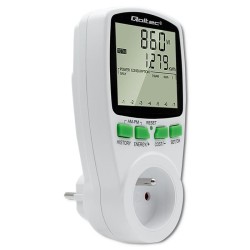 Watomierz Qoltec Licznik zużycia energii PM0627 z... | PartsPC.pl
