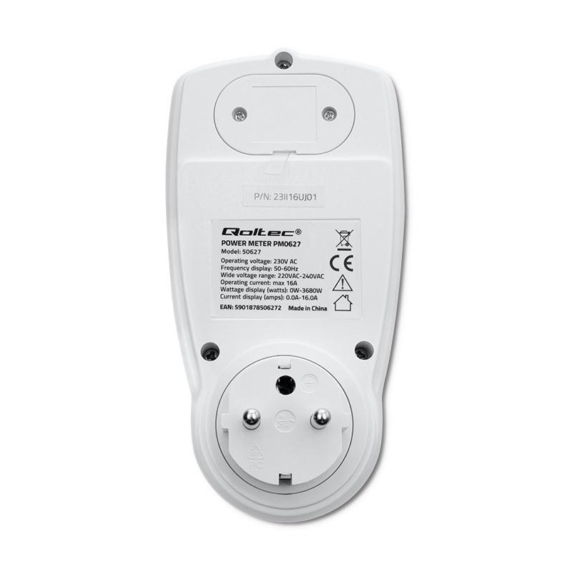 Watomierz Qoltec Licznik zużycia energii PM0627 z... | PartsPC.pl