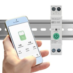 Przekaźnik Wi-Fi Qoltec 63A na szynę DIN z licznikiem energi… | PartsPC.pl
