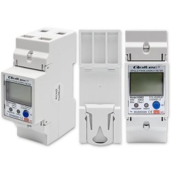 Miernik zużycia energii Qoltec na szynę DIN | jednofazowy elektroniczny