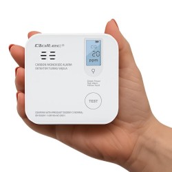 Czujnik tlenku węgla Qoltec z baterią | alarm 85dB | LED | PartsPC.pl