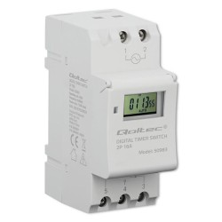 Programator czasowy Qoltec Elektroniczny na szynę DIN z wbud… | PartsPC.pl