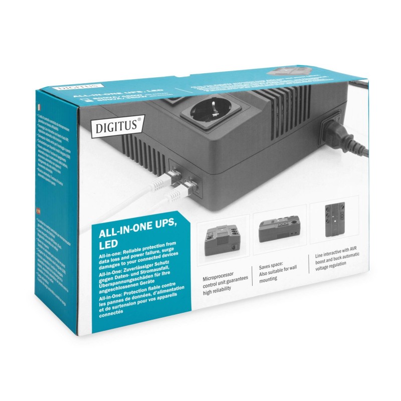 Zasilacz awaryjny UPS DIGITUS Line-Interactive LED DESKTOP 6… | PartsPC.pl