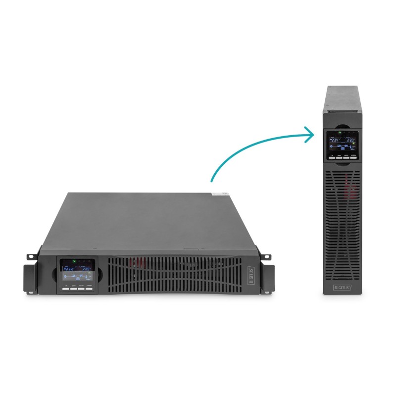 Zasilacz awaryjny UPS DIGITUS Online Rack 19" LCD... | PartsPC.pl