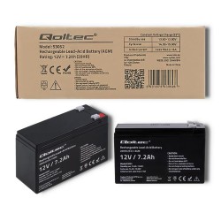 Akumulator AGM Qoltec 12V | 7.2Ah | PartsPC.pl