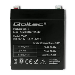 Akumulator AGM Qoltec 12V | 4.5Ah | PartsPC.pl