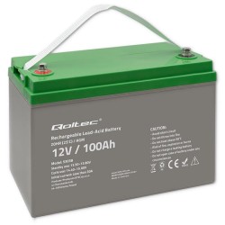 Akumulator AGM Qoltec 12V | 100Ah | PartsPC.pl