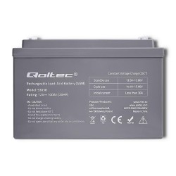 Akumulator AGM Qoltec 12V | 100Ah | PartsPC.pl