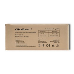 Akumulator AGM Qoltec 6V | 12Ah | PartsPC.pl