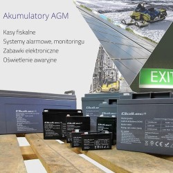 Akumulator AGM Qoltec 12V | 0.8Ah | PartsPC.pl