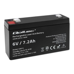 Akumulator AGM Qoltec 6V | 7.2Ah | PartsPC.pl