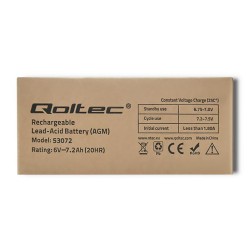 Akumulator AGM Qoltec 6V | 7.2Ah | PartsPC.pl