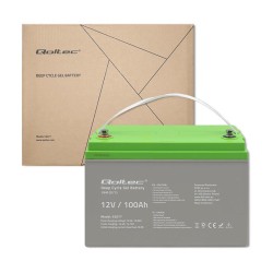 Akumulator żelowy Qoltec Deep Cycle | 12V | 100Ah | 30,5k