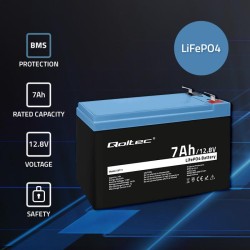 Akumulator LiFePO4 Qoltec Litowo-Żelazowo-Fosforanowy | 12.8… | PartsPC.pl