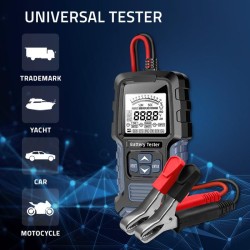 Tester cyfrowy Qoltec akumulatora z wyświetlaczem LCD | 12V | 24V |