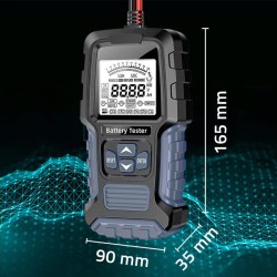 Tester cyfrowy Qoltec akumulatora z wyświetlaczem LCD | 12V | 24V |