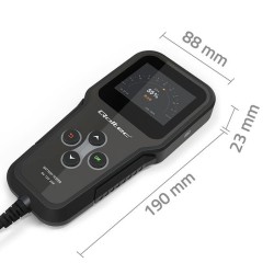 Tester cyfrowy Qoltec akumulatora 3w1 z LCD | Polskie Menu | 6V | 12V | 24V