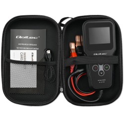 Tester cyfrowy Qoltec akumulatora 3w1 z LCD | Polskie Menu | 6V | 12V | 24V
