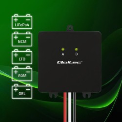 Balanser napięcia Qoltec 24V do akumulatorów 2x12V | 5A | Li… | PartsPC.pl
