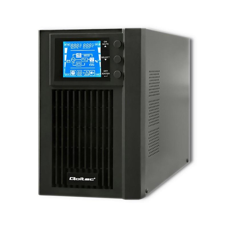 Zasilacz awaryjny UPS Qoltec | On-line | Pure Sine Wave | 1k… | PartsPC.pl