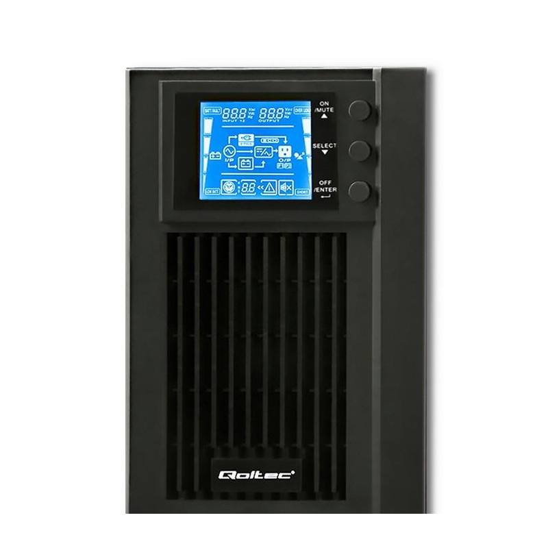Zasilacz awaryjny UPS Qoltec | On-line | Pure Sine Wave | 1k… | PartsPC.pl