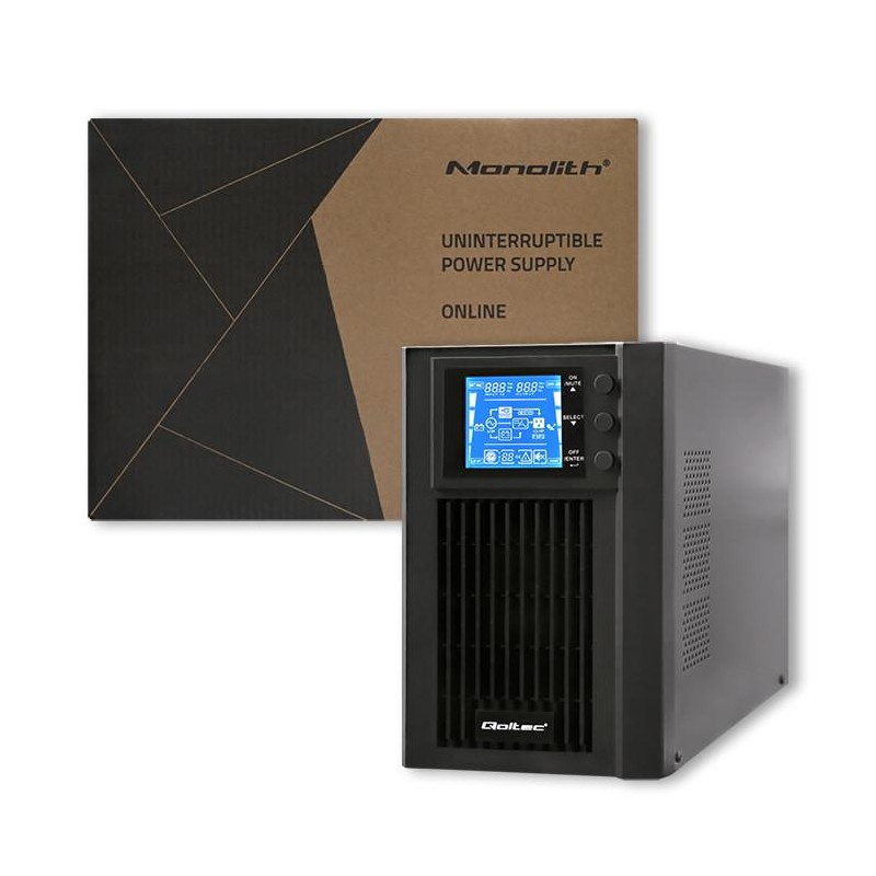 Zasilacz awaryjny UPS Qoltec | On-line | Pure Sine Wave | 1k… | PartsPC.pl