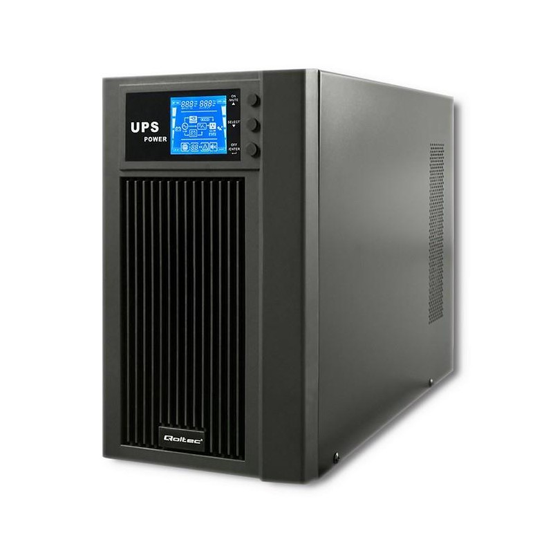 Zasilacz awaryjny UPS Qoltec | On-line | Pure Sine Wave | 3kVA | 2.4kW |