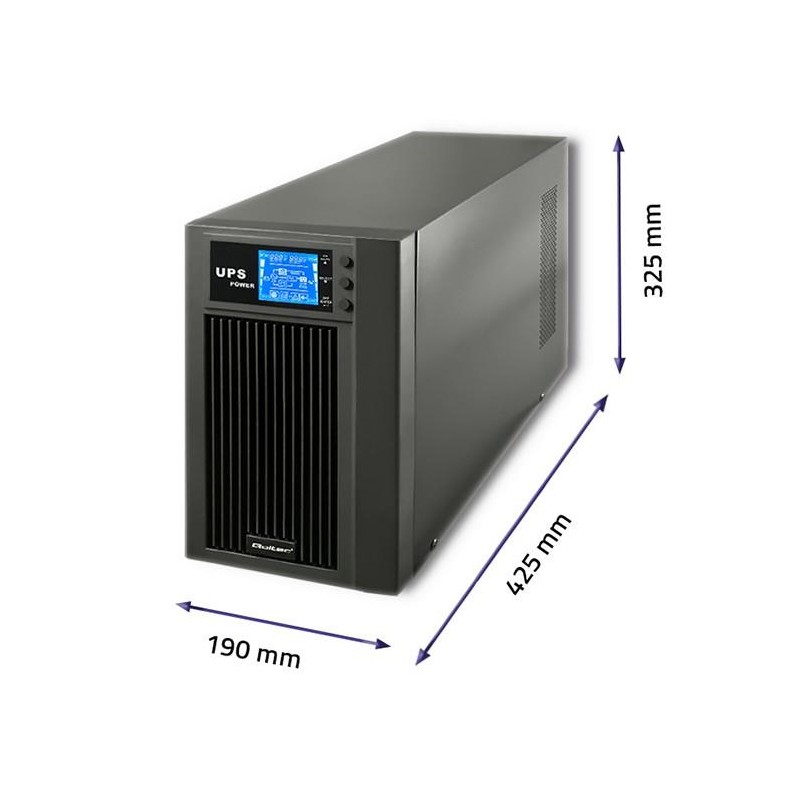 Zasilacz awaryjny UPS Qoltec | On-line | Pure Sine Wave | 3kVA | 2.4kW |