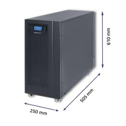 Zasilacz awaryjny UPS Qoltec | On-line | Pure Sine Wave | 10kVA | 8kW | LCD
