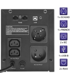 Zasilacz awaryjny UPS Qoltec Monolith | 1500VA | 900W | LCD … | PartsPC.pl