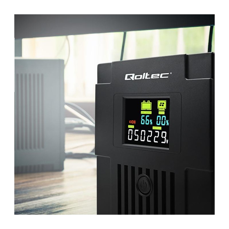 Zasilacz awaryjny UPS Qoltec Monolith | 2000VA | 1200W | LCD… | PartsPC.pl