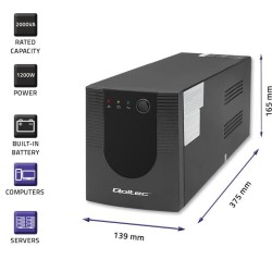 Zasilacz awaryjny UPS Qoltec Monolith | 2000VA | 1200W | PartsPC.pl