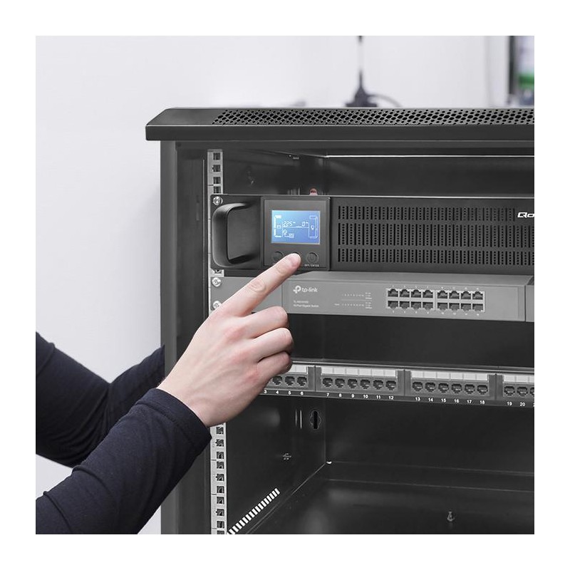 Zasilacz awaryjny UPS Qoltec RACK | 1kVA | 800W | LCD | PartsPC.pl