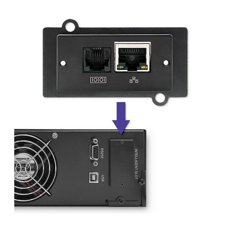 Zasilacz awaryjny UPS Qoltec RACK | 1kVA | 800W | LCD | PartsPC.pl