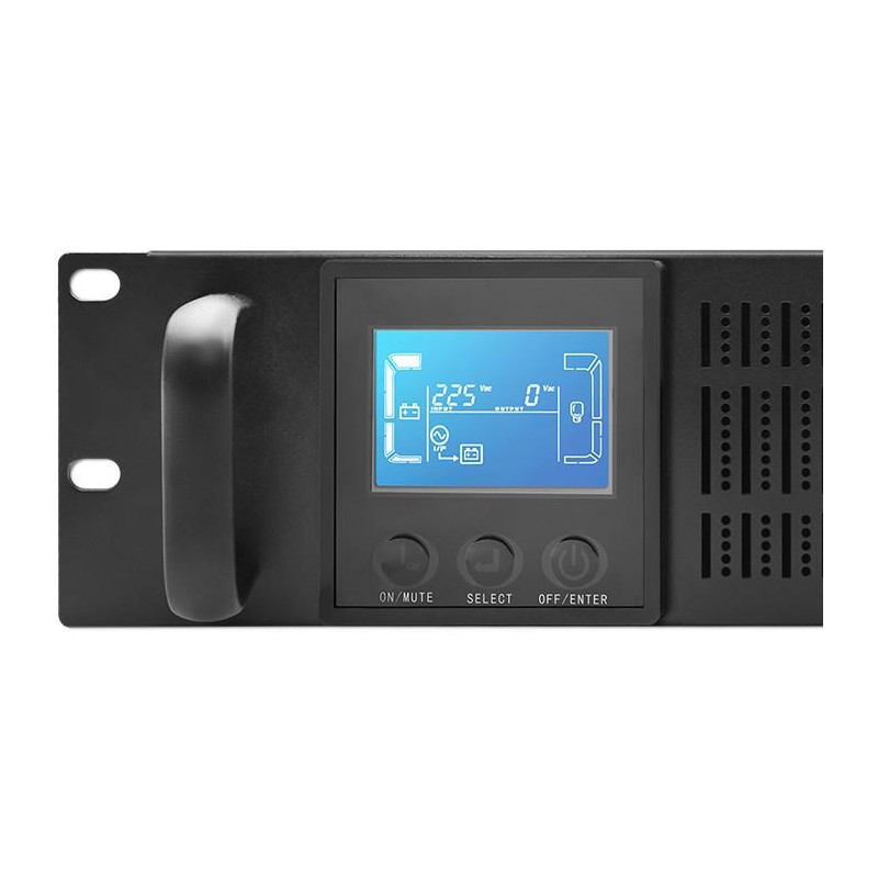 Zasilacz awaryjny UPS Qoltec RACK | 1kVA | 800W | LCD | PartsPC.pl