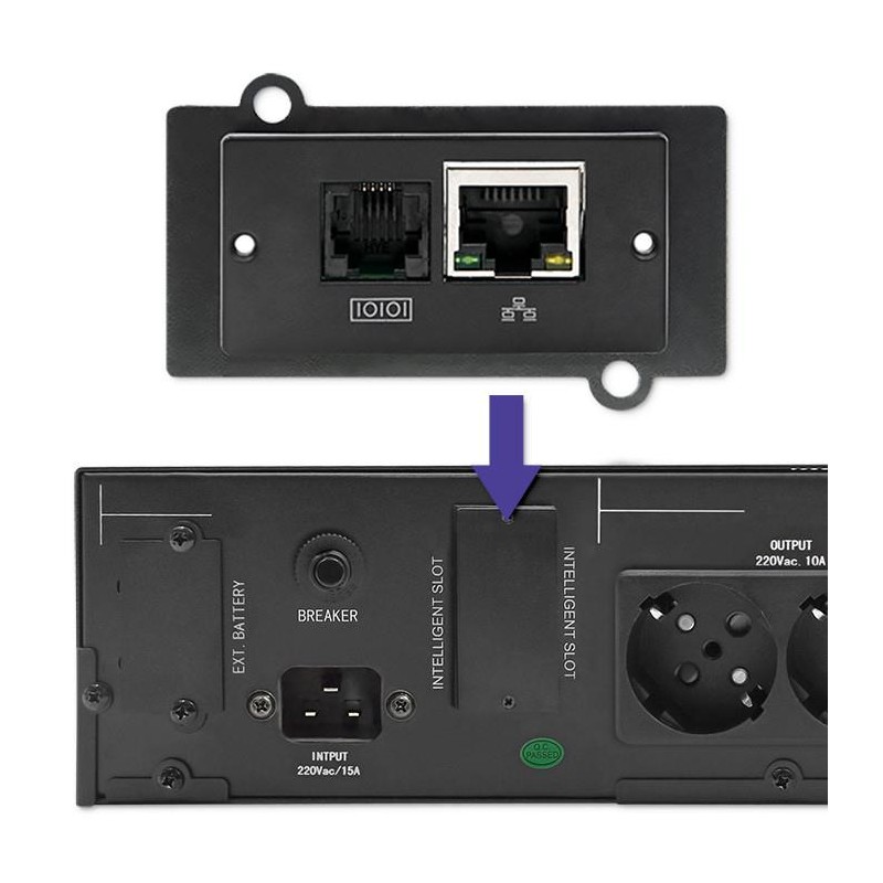 Zasilacz awaryjny UPS Qoltec RACK | 2kVA | 1600W | LCD
