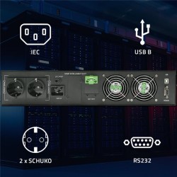 Zasilacz awaryjny UPS Qoltec do RACK | 2kVA | 2000W | Power … | PartsPC.pl