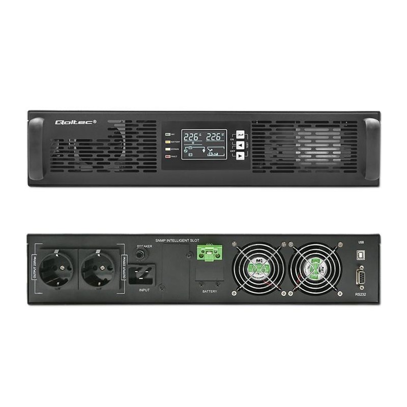 Zasilacz awaryjny UPS Qoltec do RACK | 2kVA | 2000W | Power … | PartsPC.pl