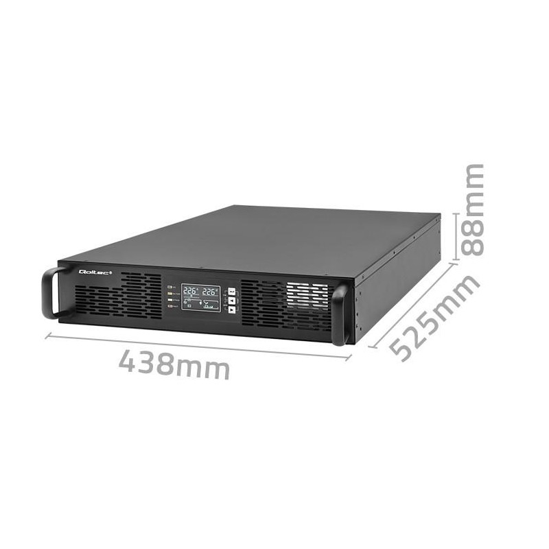 Zasilacz awaryjny UPS Qoltec do RACK | 2kVA | 2000W | Power … | PartsPC.pl