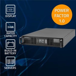 Zasilacz awaryjny UPS Qoltec do RACK | 3kVA | 3000W | Power Factor 1.0 |