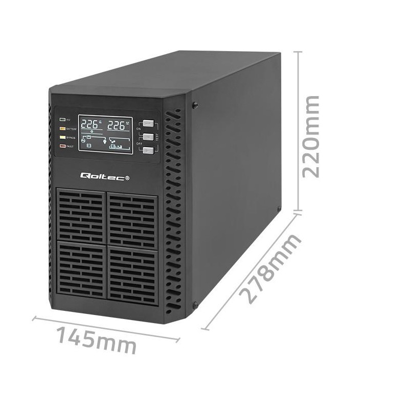 Zasilacz awaryjny UPS Qoltec 1kVA | 1000W | Power Factor 1.0… | PartsPC.pl