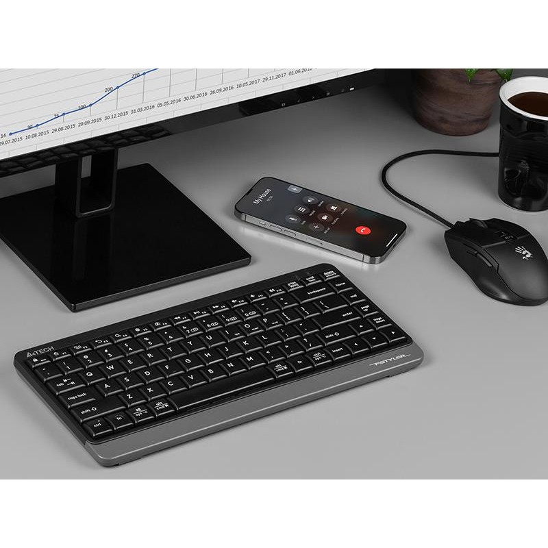 Klawiatura bezprzewodowa mini A4Tech FSTYLER FBK11 2.4GHz+BT… | PartsPC.pl