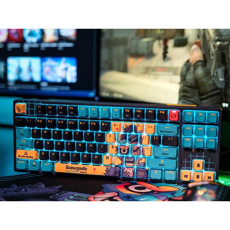 Klawiatura przewodowa A4Tech Bloody AT87 RENEGADE mechaniczn… | PartsPC.pl