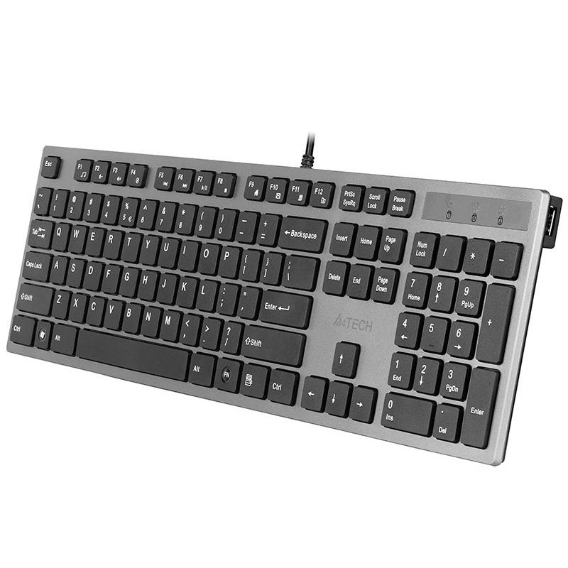 Klawiatura przewodowa A4Tech KV-300H USB czarno-grafitowa | PartsPC.pl