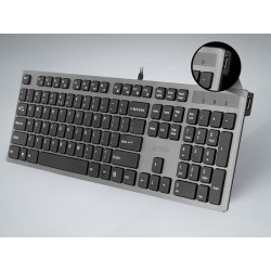 Klawiatura przewodowa A4Tech KV-300H USB czarno-grafitowa | PartsPC.pl