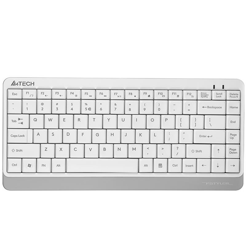 Klawiatura przewodowa mini A4Tech FSTYLER FK11 White | PartsPC.pl